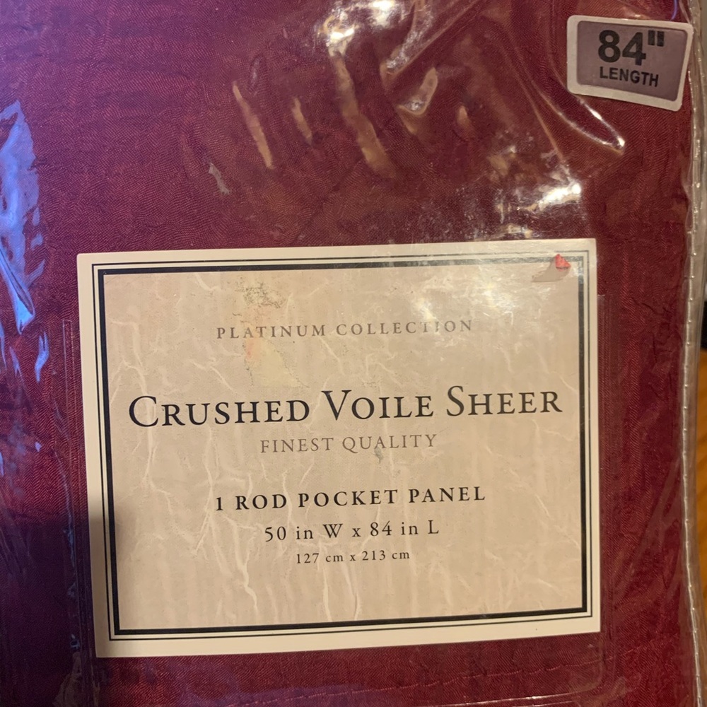 Platinum Collection Crushed Voile Sheer